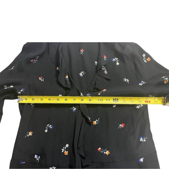 Rails Simone Wrap Blouse in Black Kyoto Floral - Picture 6 of 7